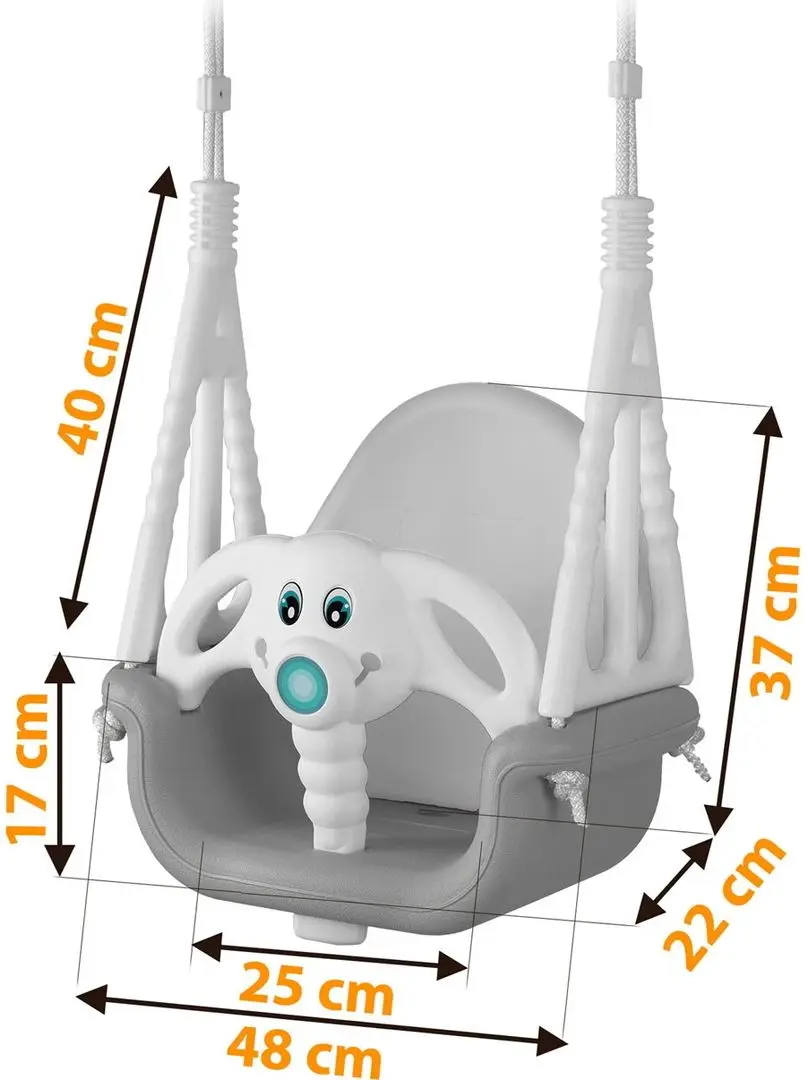 Leagan RicoKids Elephant (Grey/White)