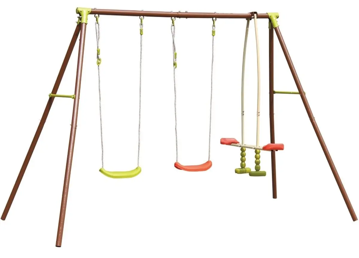 Качели Saska Garden 1013848 (Brown/Red/Green)