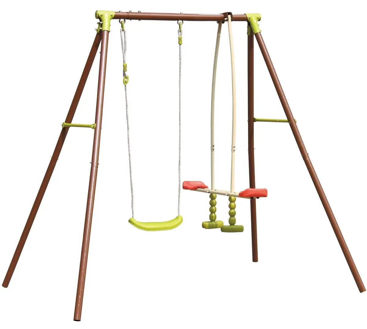 Качели Saska Garden 1031880 (Brown/Red/Green)