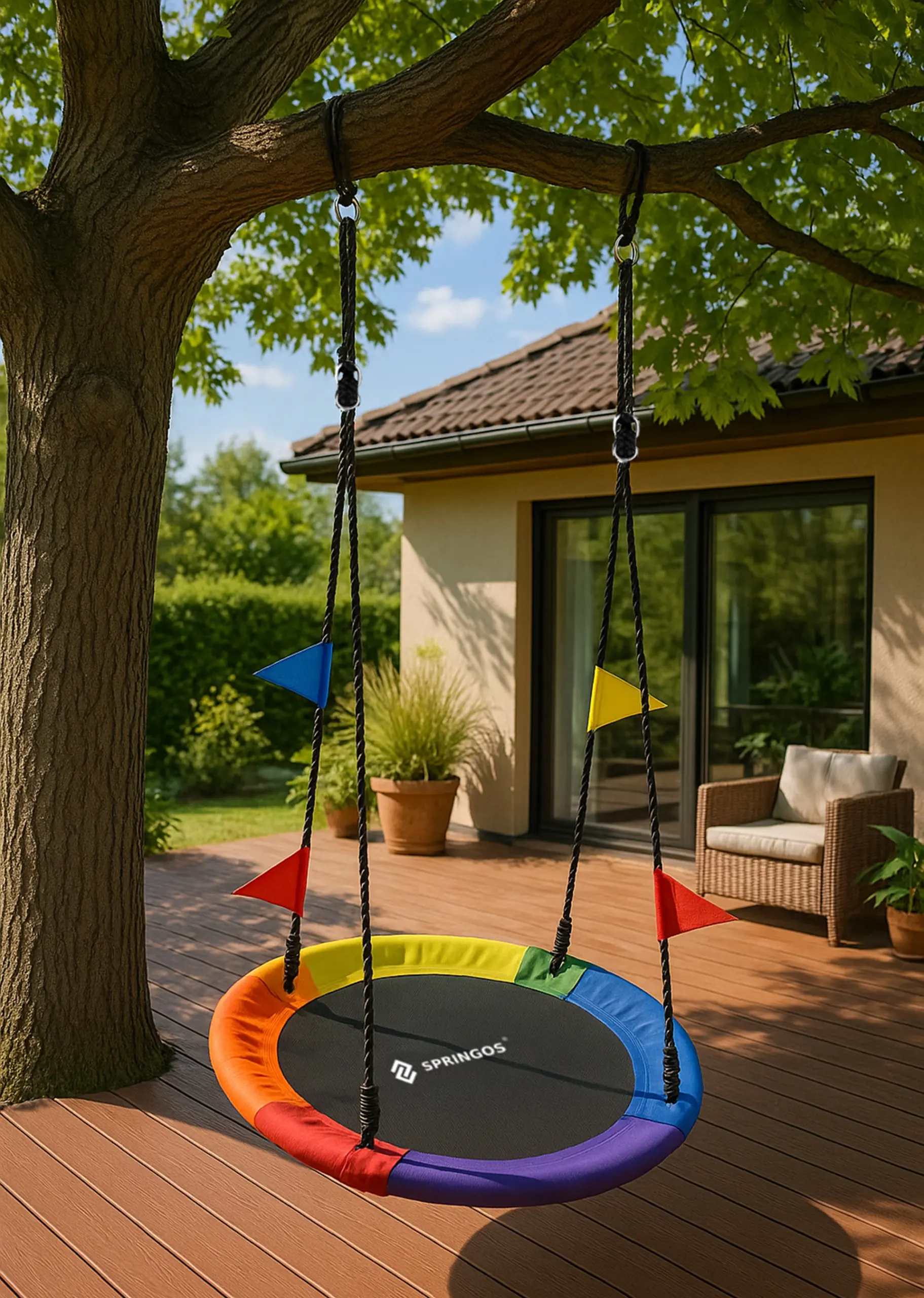 Качели-гнездо Springos NS028 (Multicolor) - 5