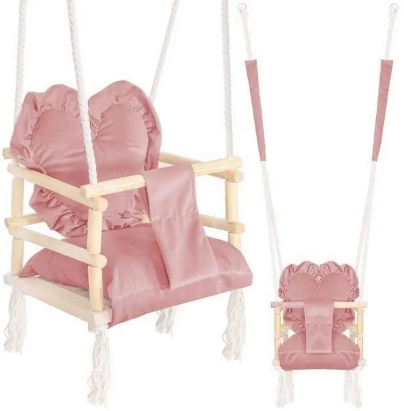 Качели Springos HS05 (Beige/Pink) - 5