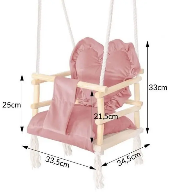 Качели Springos HS05 (Beige/Pink) - 4