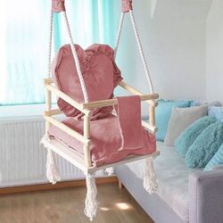 Качели Springos HS05 (Beige/Pink) Thumb