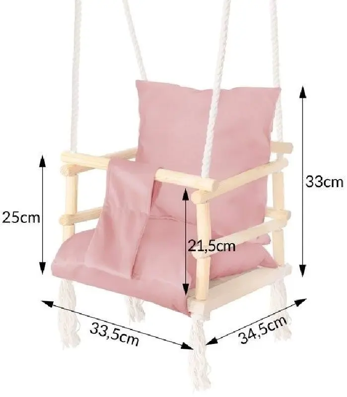 Качели Springos HS06 (Beige/Pink) - 3