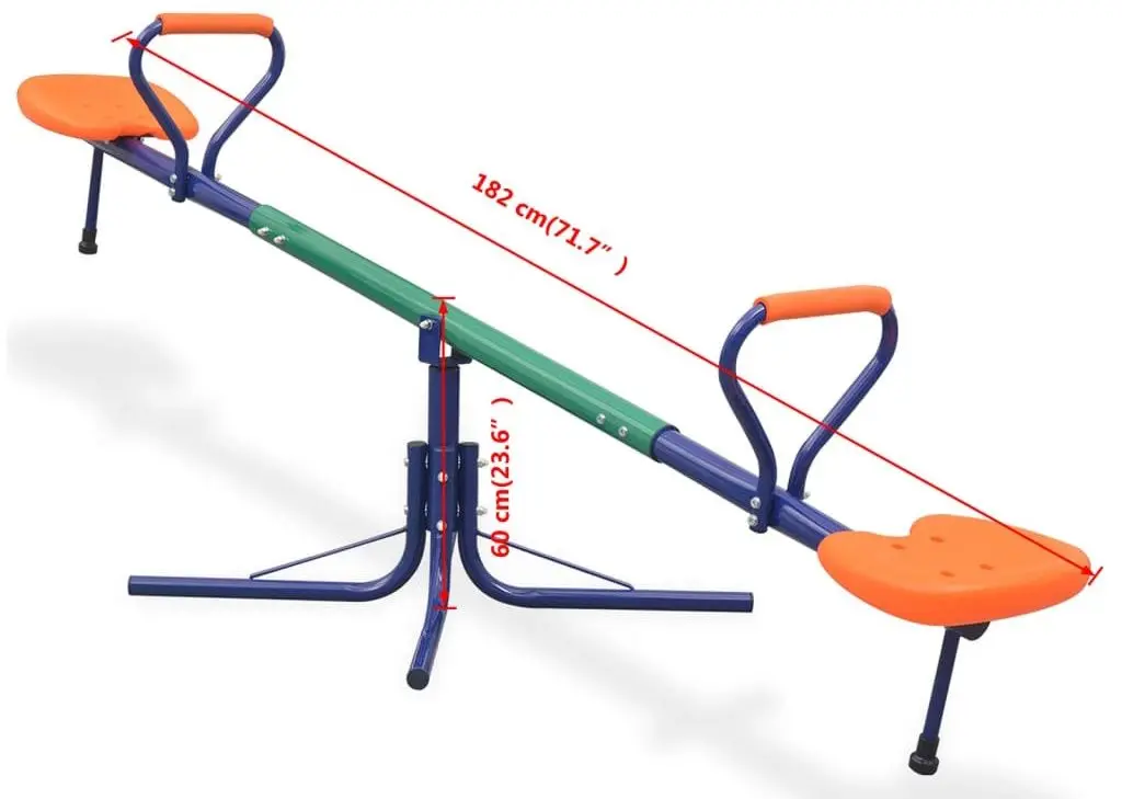 Качалка VidaXL 91363 (Orange/Blue) - 7