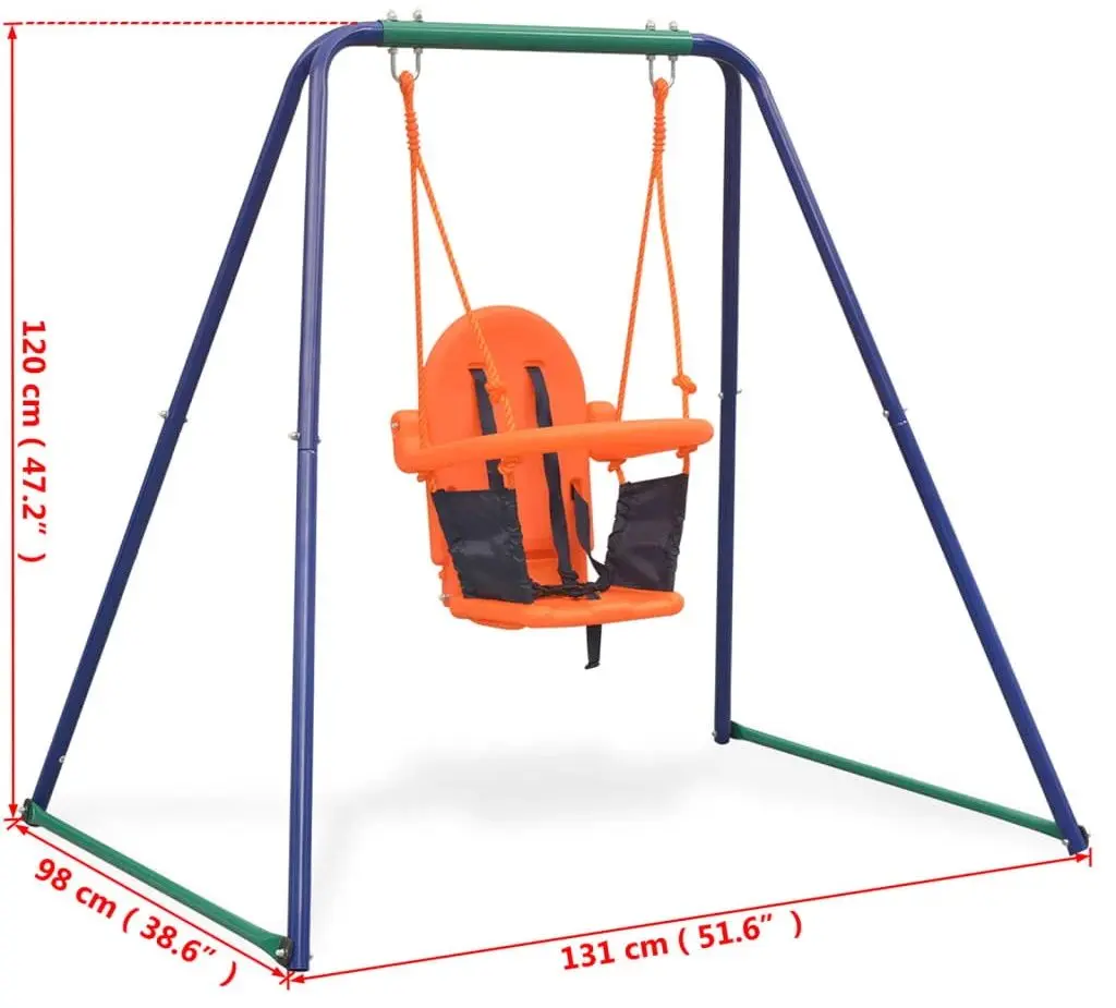 Leagan 2in1 VidaXL 91362 (Blue/Orange)