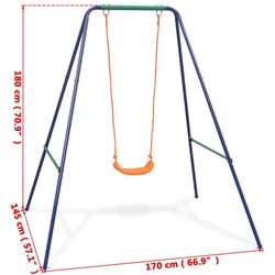 Leagan 2in1 VidaXL 91362 (Blue/Orange) Thumb