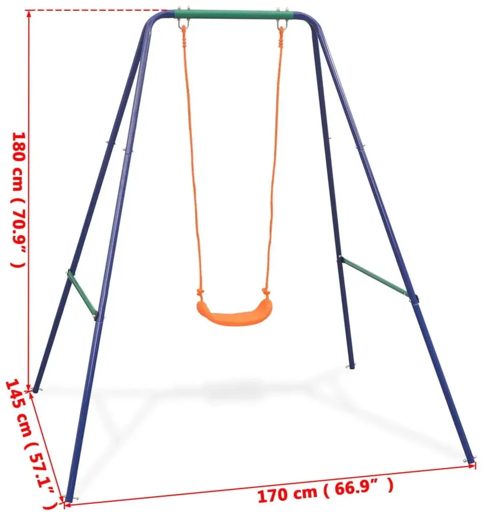 Leagan 2in1 VidaXL 91362 (Blue/Orange)