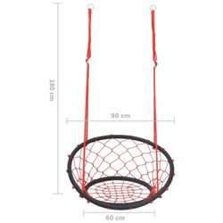 Leagan cuib VidaXL 93146 (Red/Black) Thumb