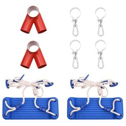 Качели VidaXL 92306 (Natural/Blue) Thumb