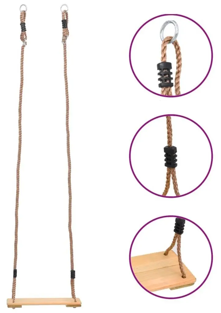 Качели VidaXL 93149 (Natural) - 6