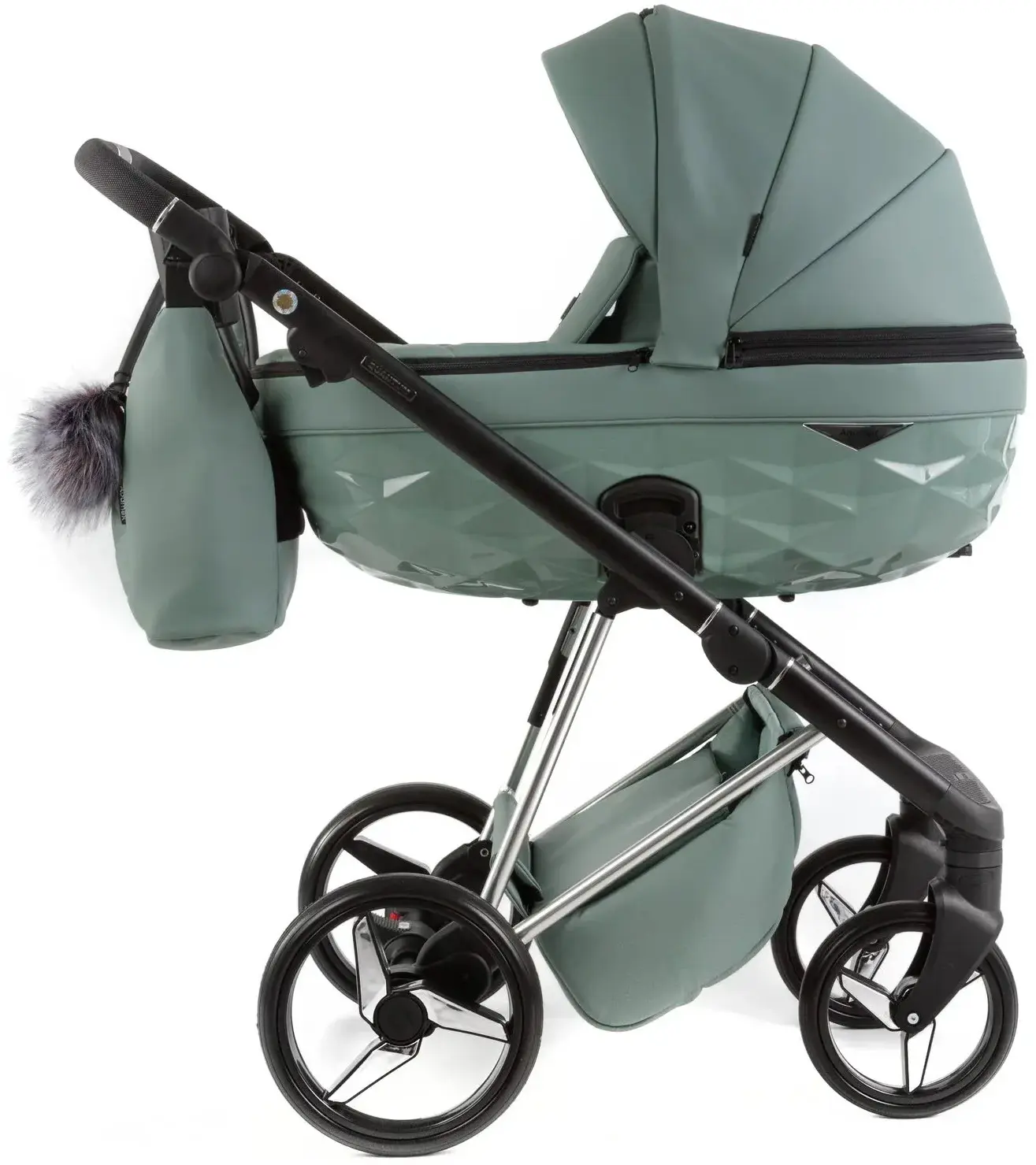 Коляска модульная 2в1 Adamex Quantum SuperStar Deluxe Q-Star150 (Green) - 2