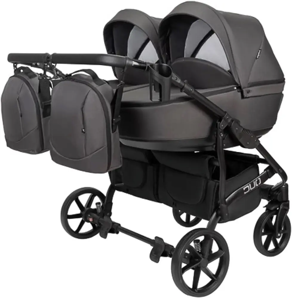 Carucior pentru gemeni Angelina Tvigo-Duo DT-26 (Gray)