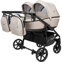 Carucior pentru gemeni Angelina Tvigo-Duo DTE-44 (Beige/Black)