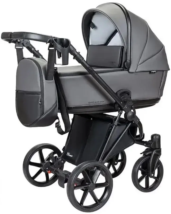 Carucior modular 2in1 Angelina Enigma Ecco-11 (Leather Grey)