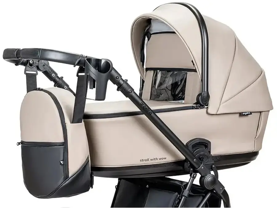 Carucior modular 2in1 Angelina Enigma Ecco-14 (Leather Beige) - 2