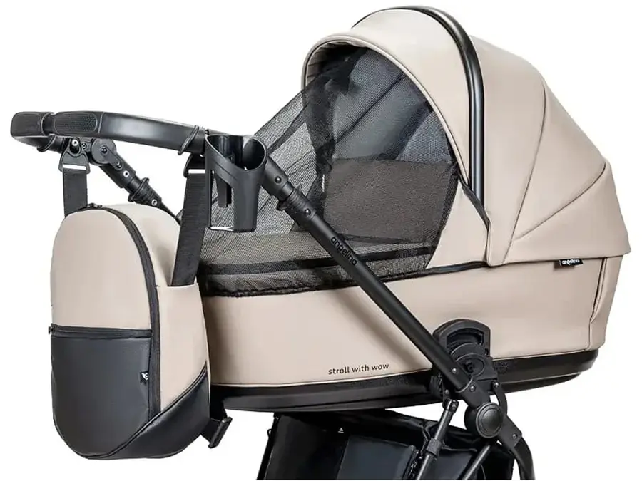 Carucior modular 2in1 Angelina Enigma Ecco-14 (Leather Beige) - 3