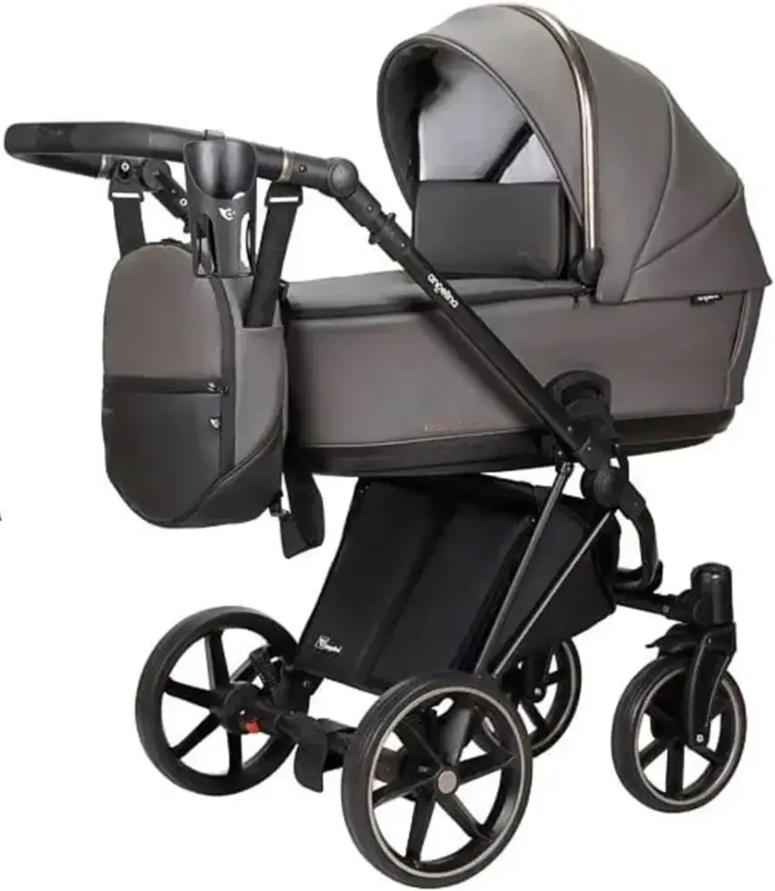 Коляска модульная 2в1 Angelina Enigma Premium Eco EP ECO-26 (Graphite)
