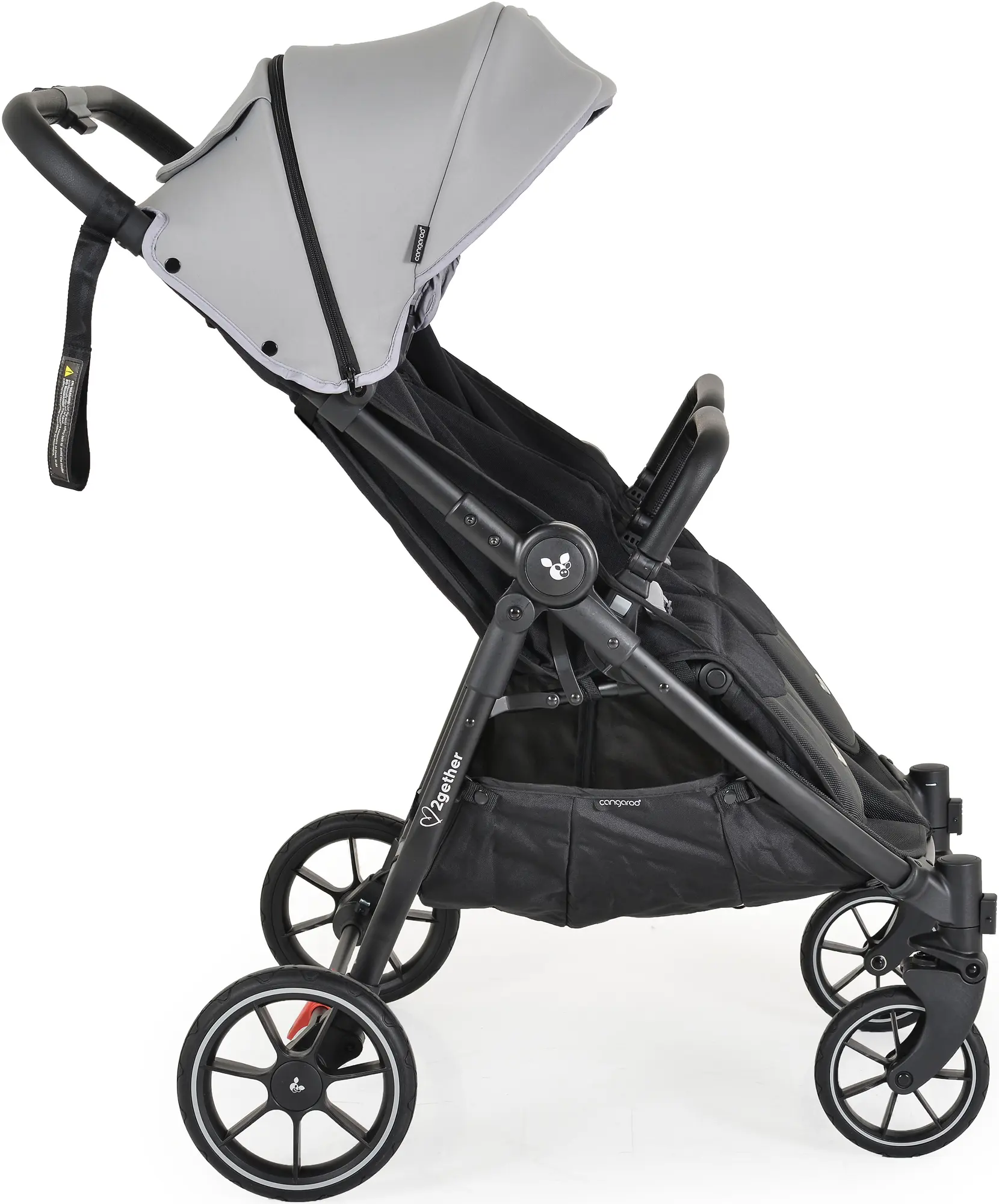 Carucior pentru gemeni Cangaroo 2Gether (Ultimate Gray) - 3