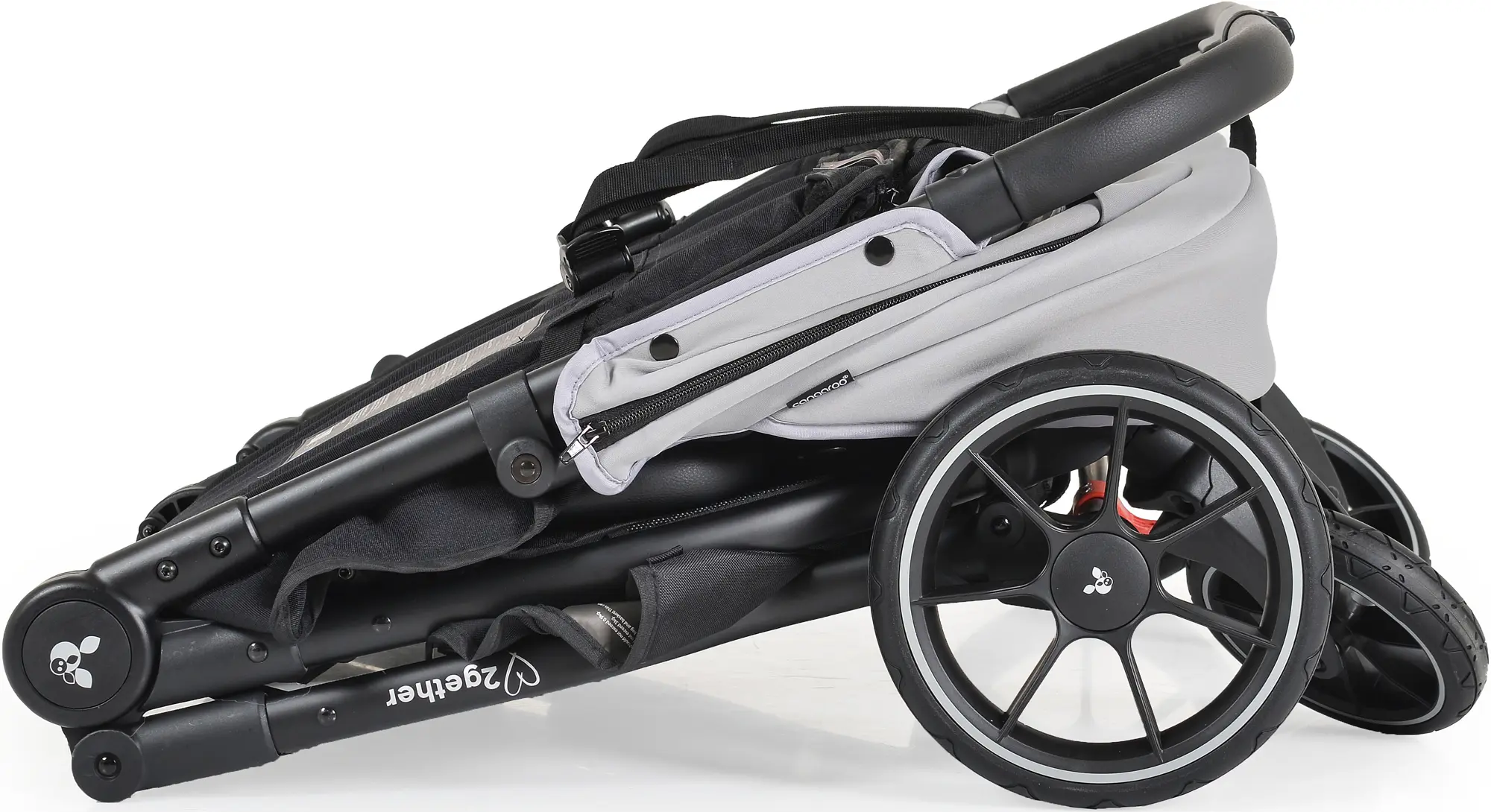 Carucior pentru gemeni Cangaroo 2Gether (Ultimate Gray) - 5