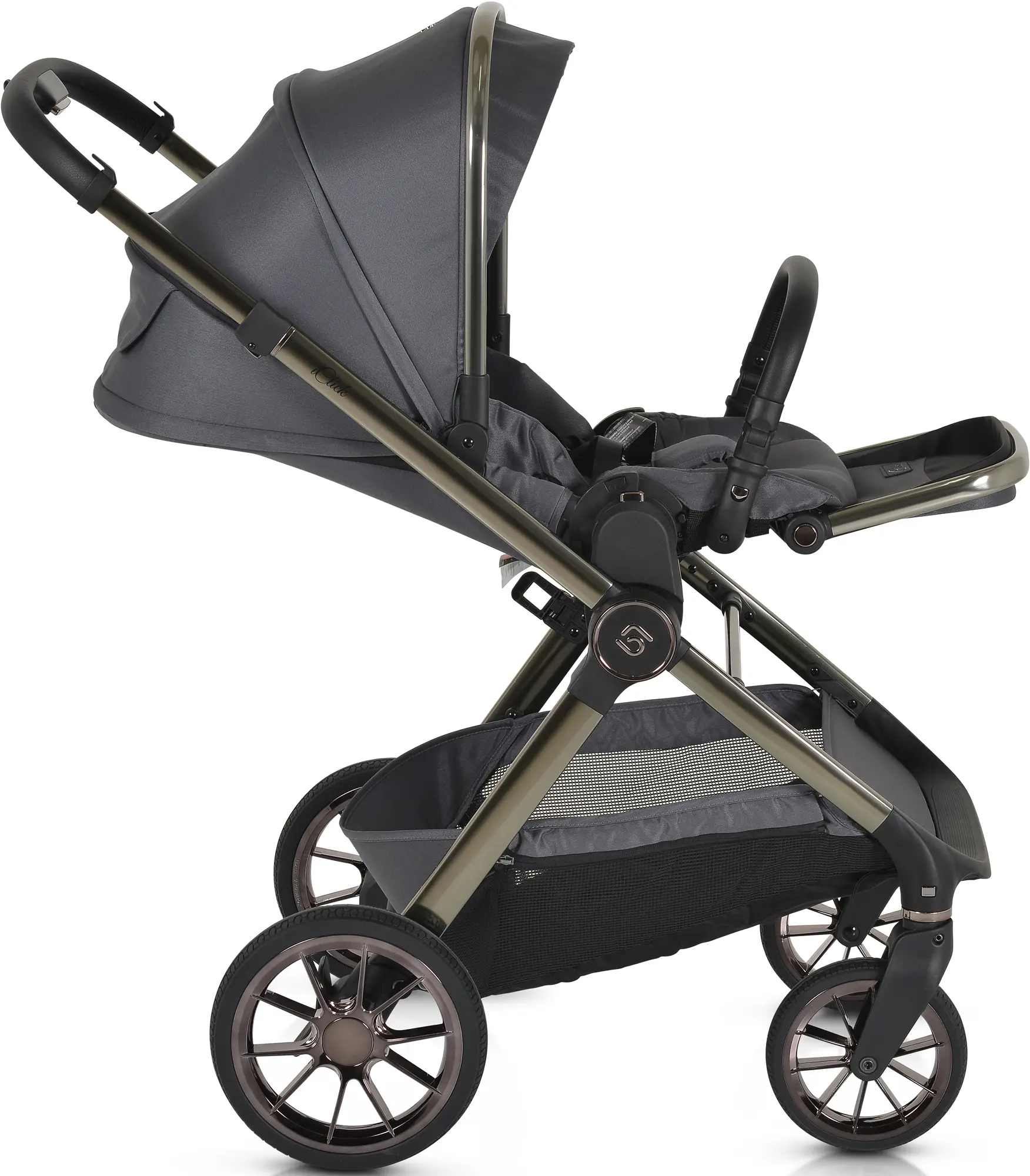 Carucior modular 2in1 Cangaroo iClick (Gray) - 5