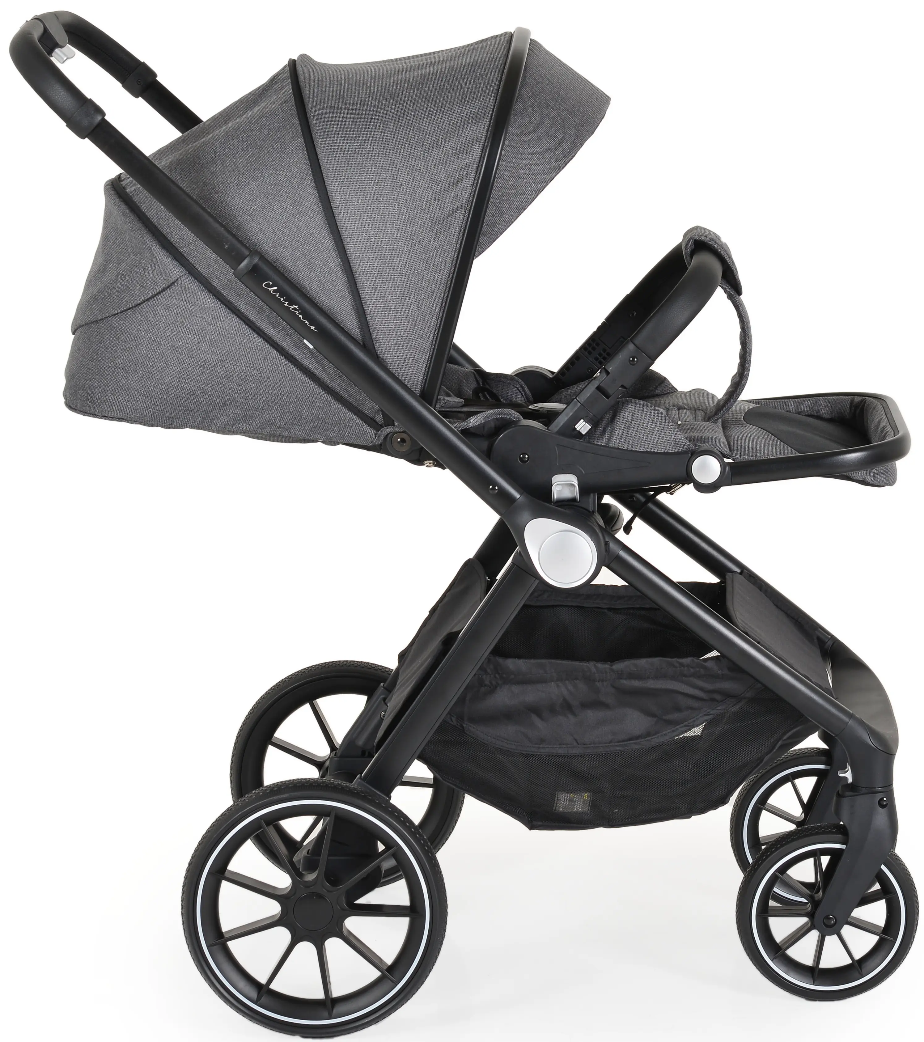 Коляска модульная 3в1 Cangaroo Christiano (Dark Grey)