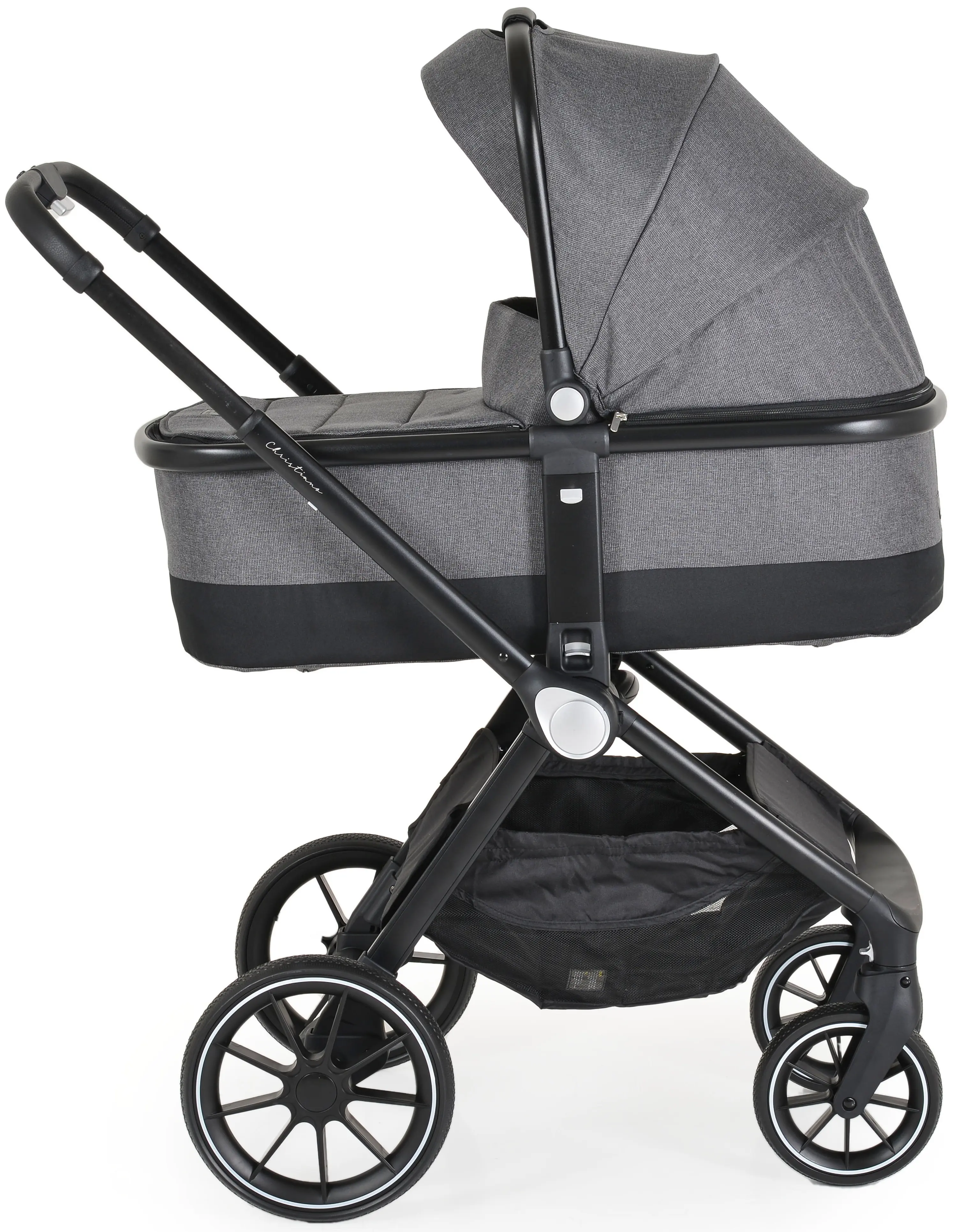 Коляска модульная 3в1 Cangaroo Christiano (Dark Grey)