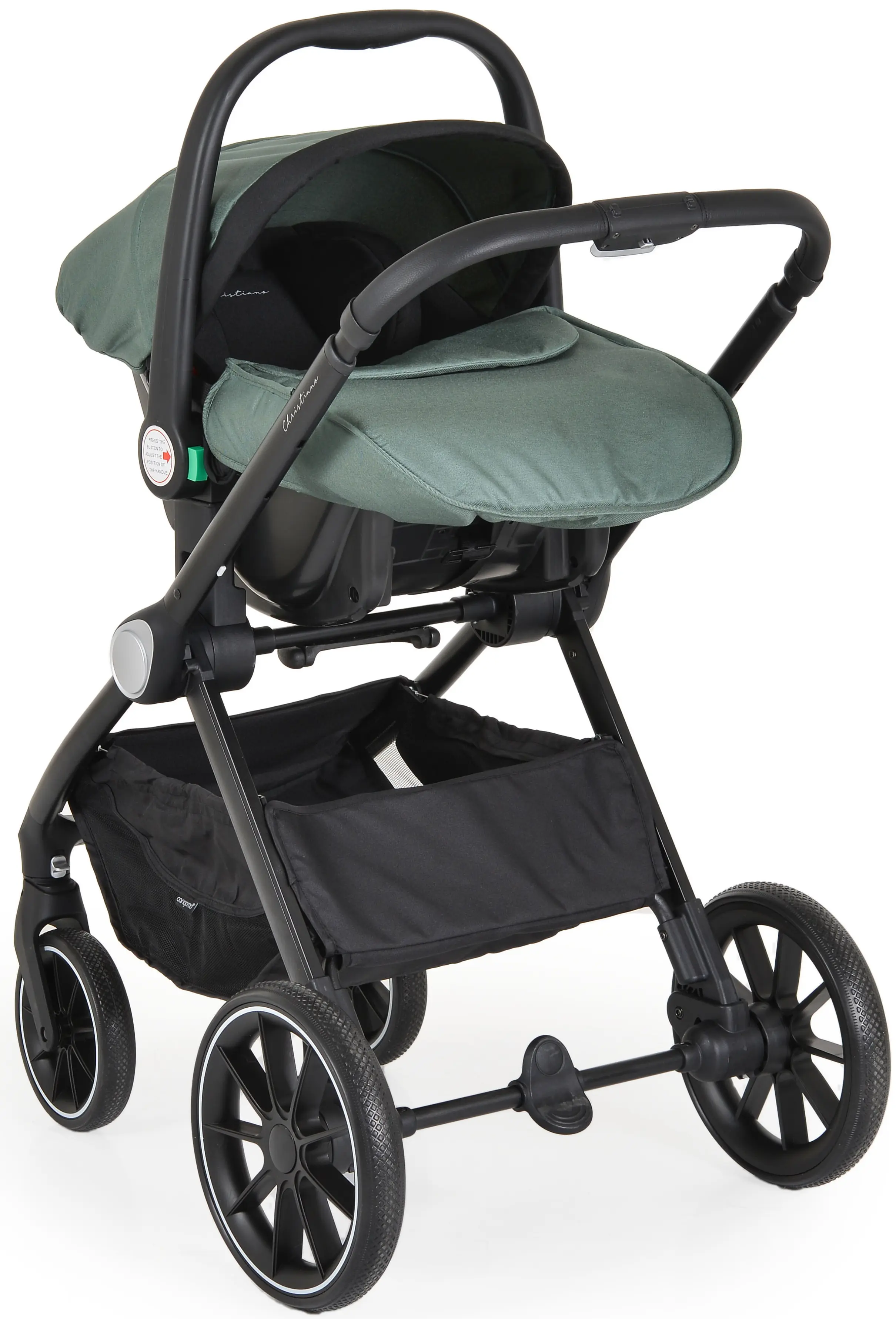 Коляска модульная 3в1 Cangaroo Christiano (Green)