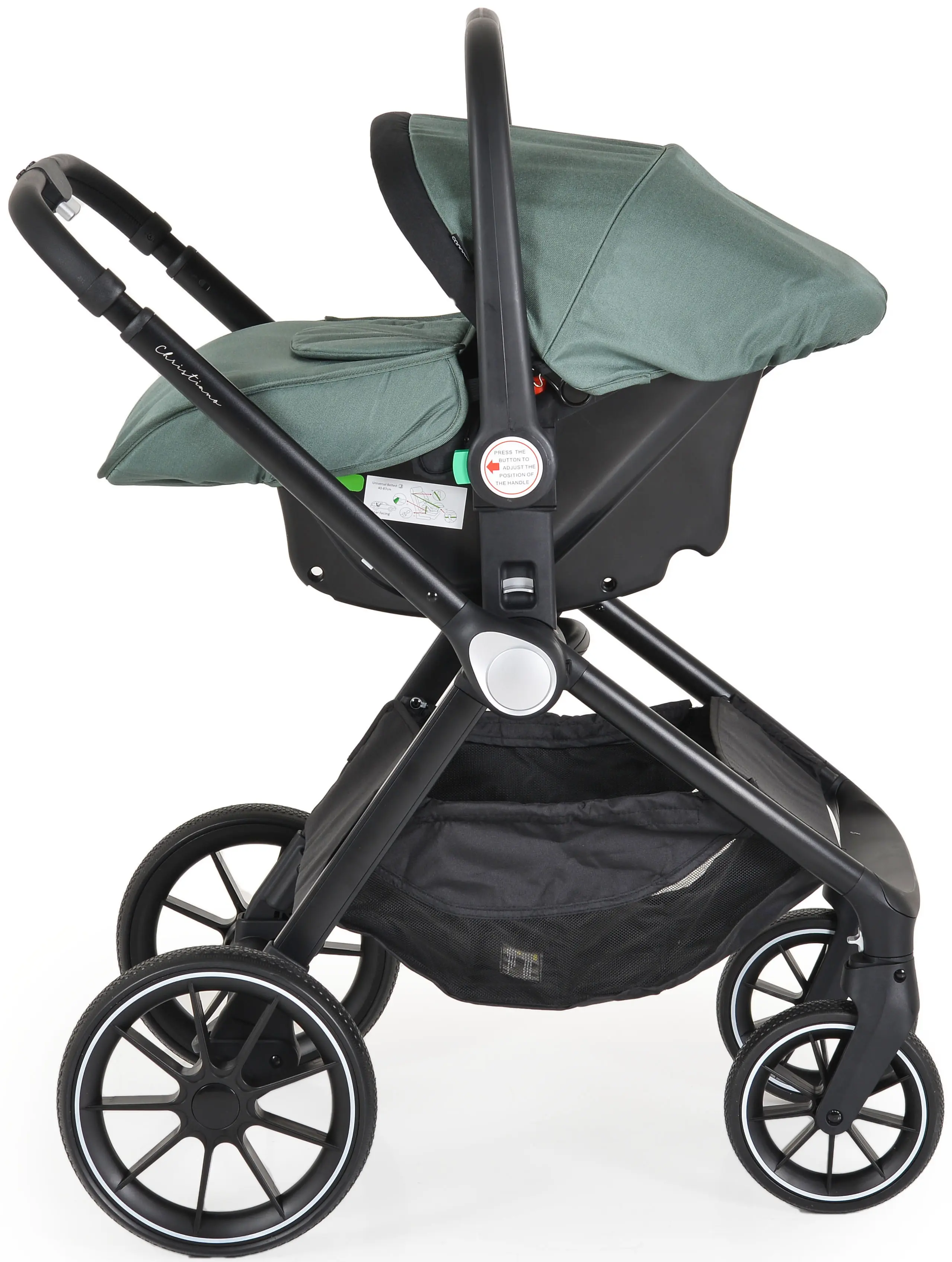 Коляска модульная 3в1 Cangaroo Christiano (Green)