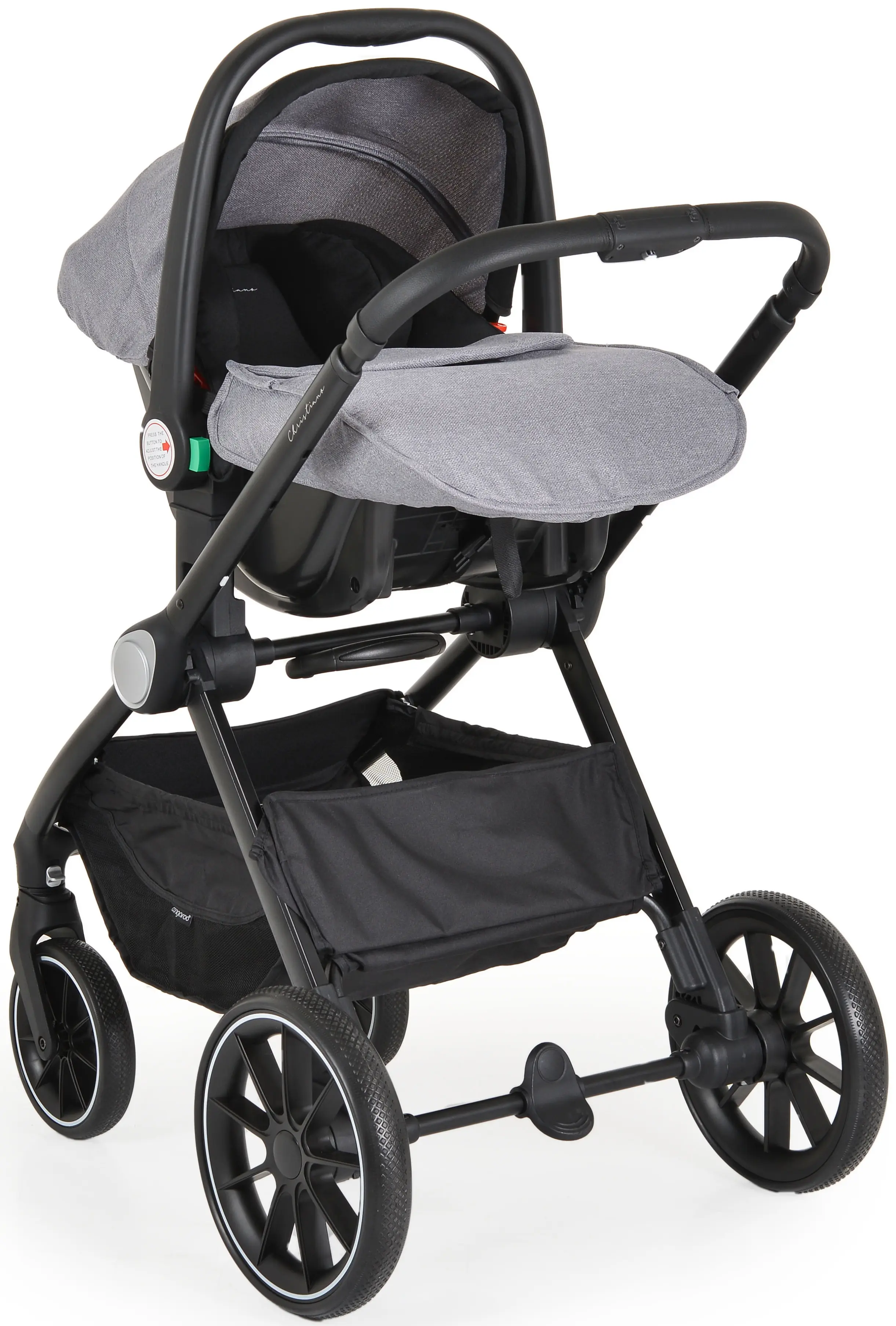 Carucior modular 3in1 Cangaroo Christiano (Grey)