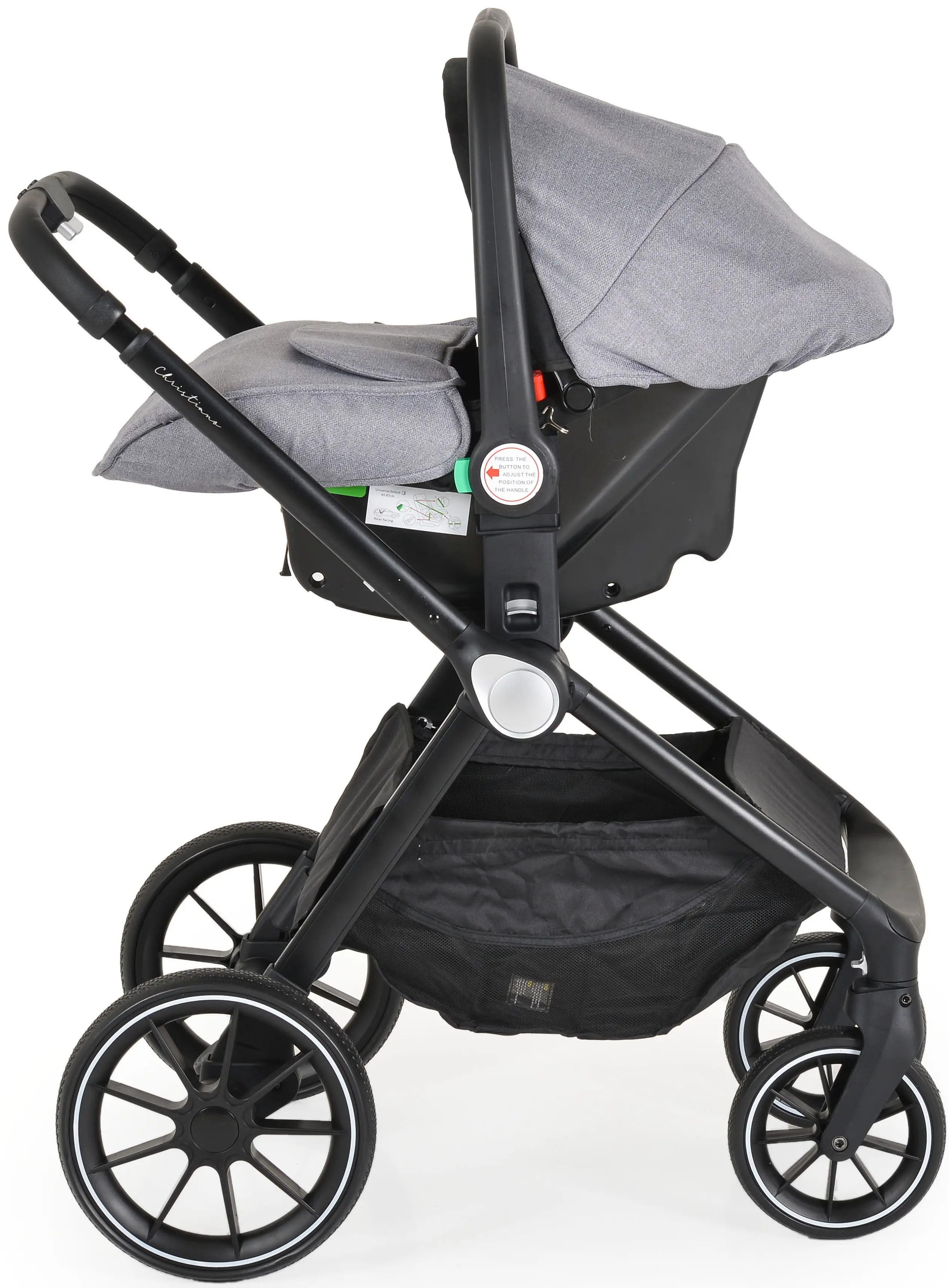 Carucior modular 3in1 Cangaroo Christiano (Grey)