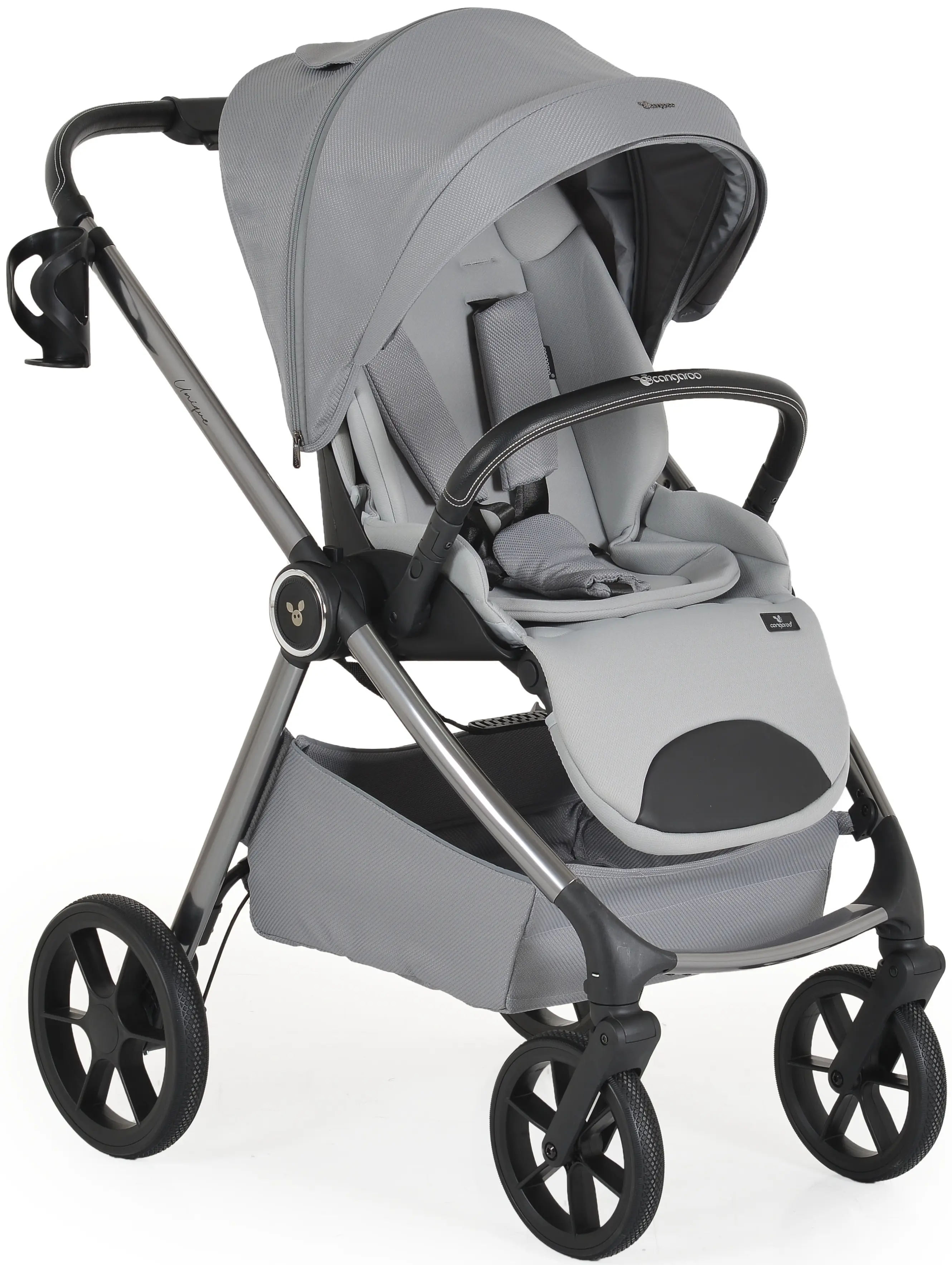 Коляска модульная 3в1 Cangaroo Unique (Cloud Silver)