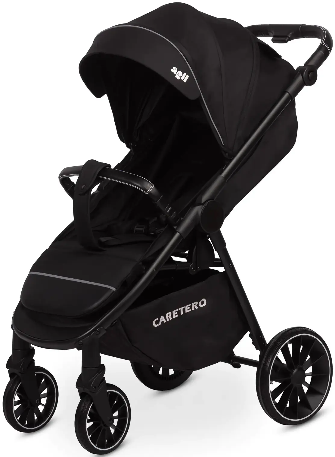 Коляска прогулочная Caretero Agil (Black) - 2