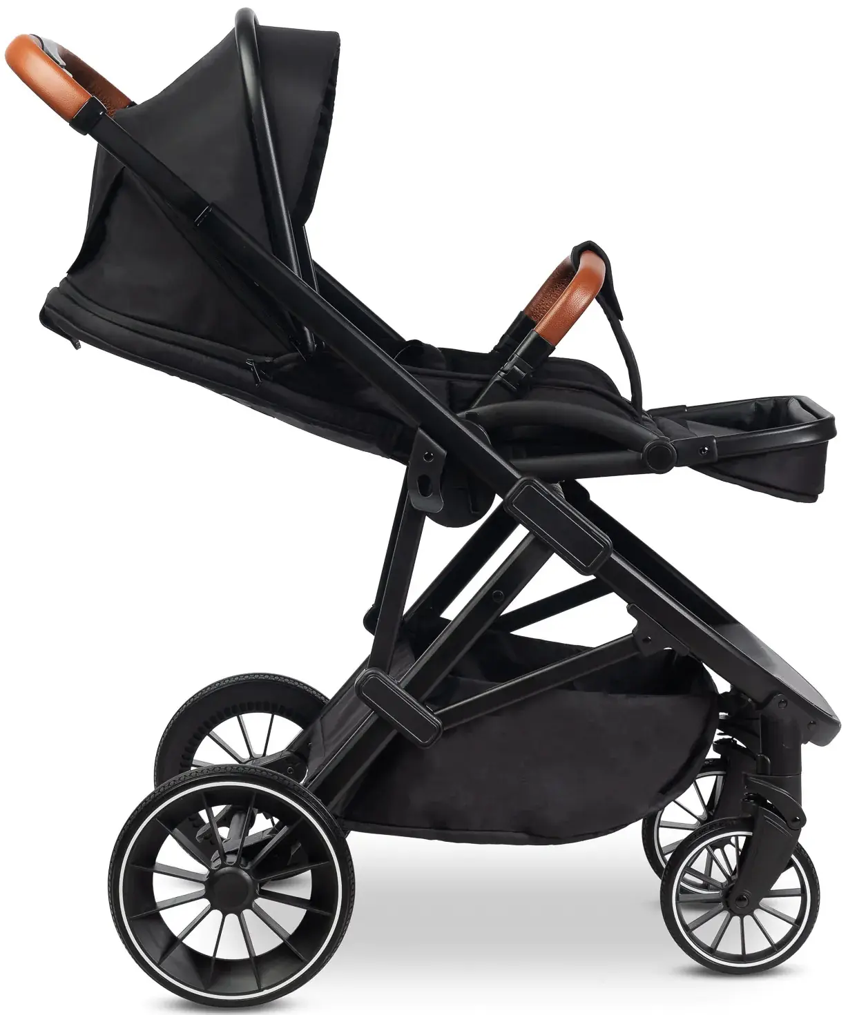 Коляска прогулочная Caretero Ratio (Black) - 11