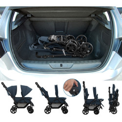 Коляска для двойни Costway BC10248BL (Blue) Thumb