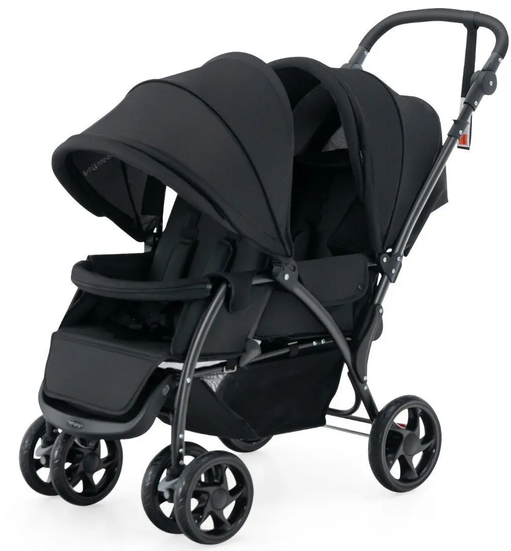 Коляска для двойни Costway BC10248DK (Black)