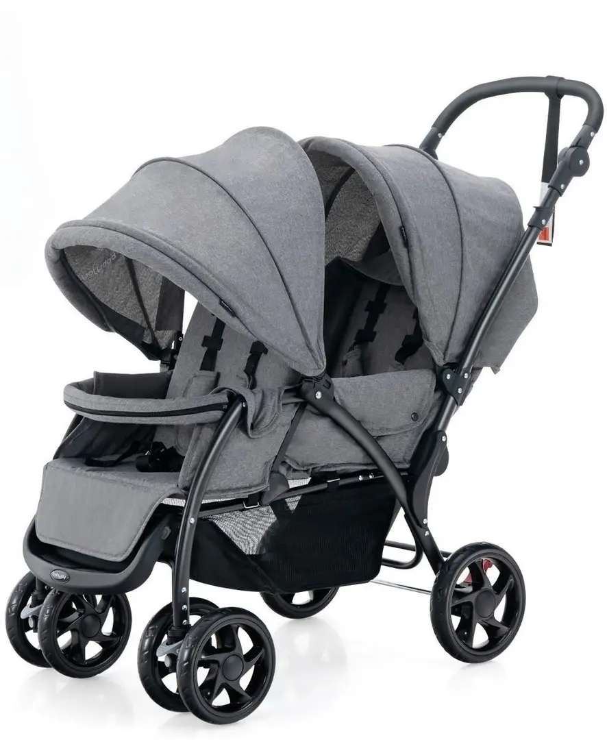 Carucior pentru gemeni Costway BC10248GR (Grey)