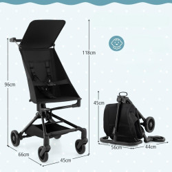 Carucior de plimbare Costway BC10243BK (Black) Thumb