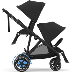 Коляска модульная Cybex e-Gazelle S (Moon Black) Thumb
