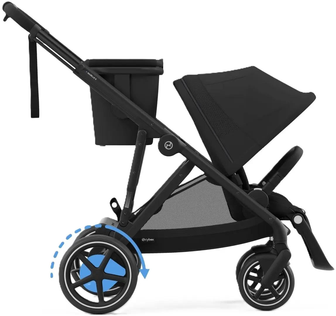 Коляска модульная Cybex e-Gazelle S (Moon Black)