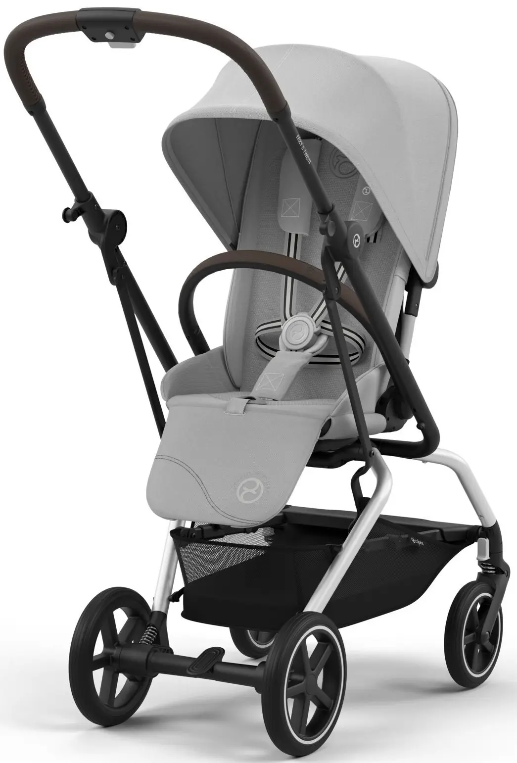 Carucior de plimbare Cybex Eezy S Twist +2 (Fog Grey)
