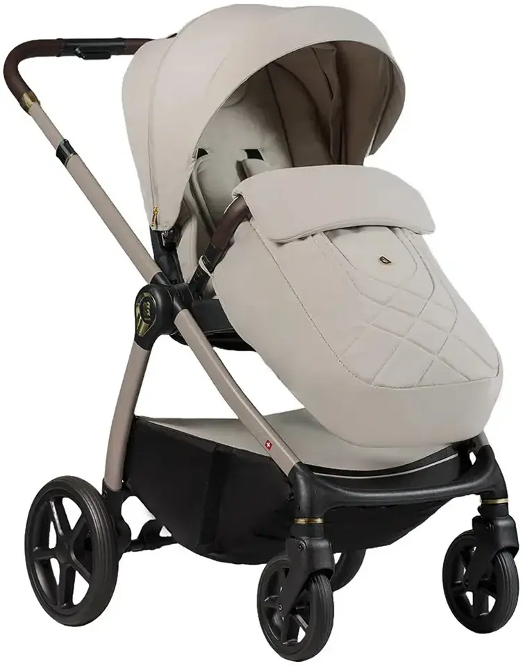 Коляска модульная 2в1 Dada Prams Flux Almond (Gray/Black) - 2