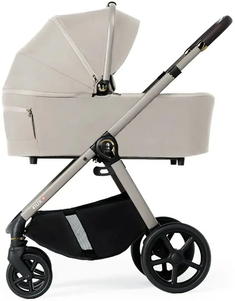 Коляска модульная 2в1 Dada Prams Flux Almond (Gray/Black) - 3