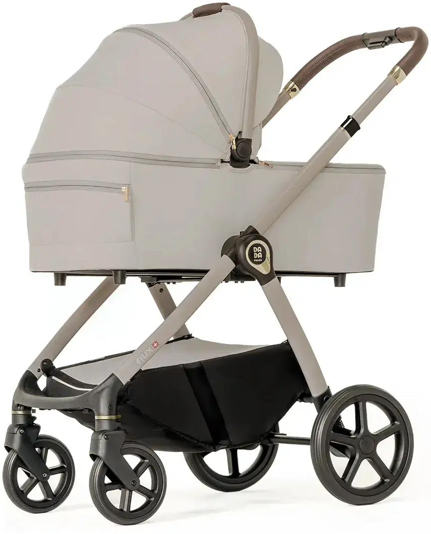 Коляска модульная 2в1 Dada Prams Flux Almond (Gray/Black) - 4