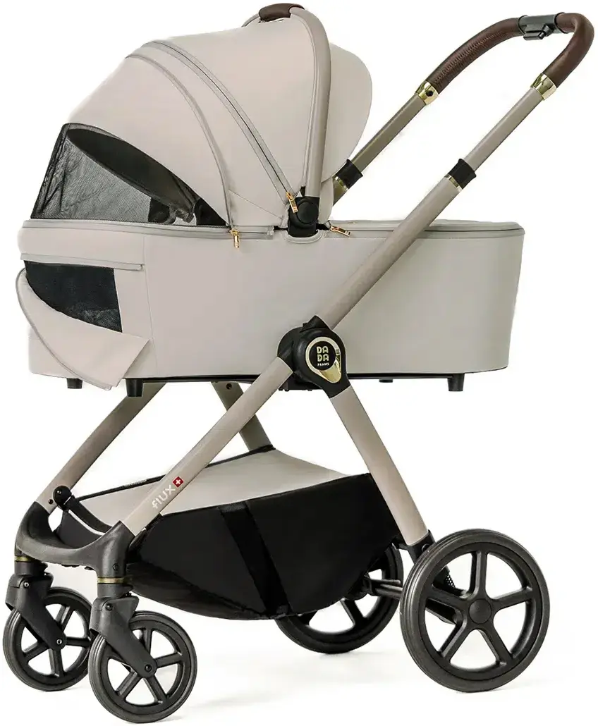 Коляска модульная 2в1 Dada Prams Flux Almond (Gray/Black) - 5