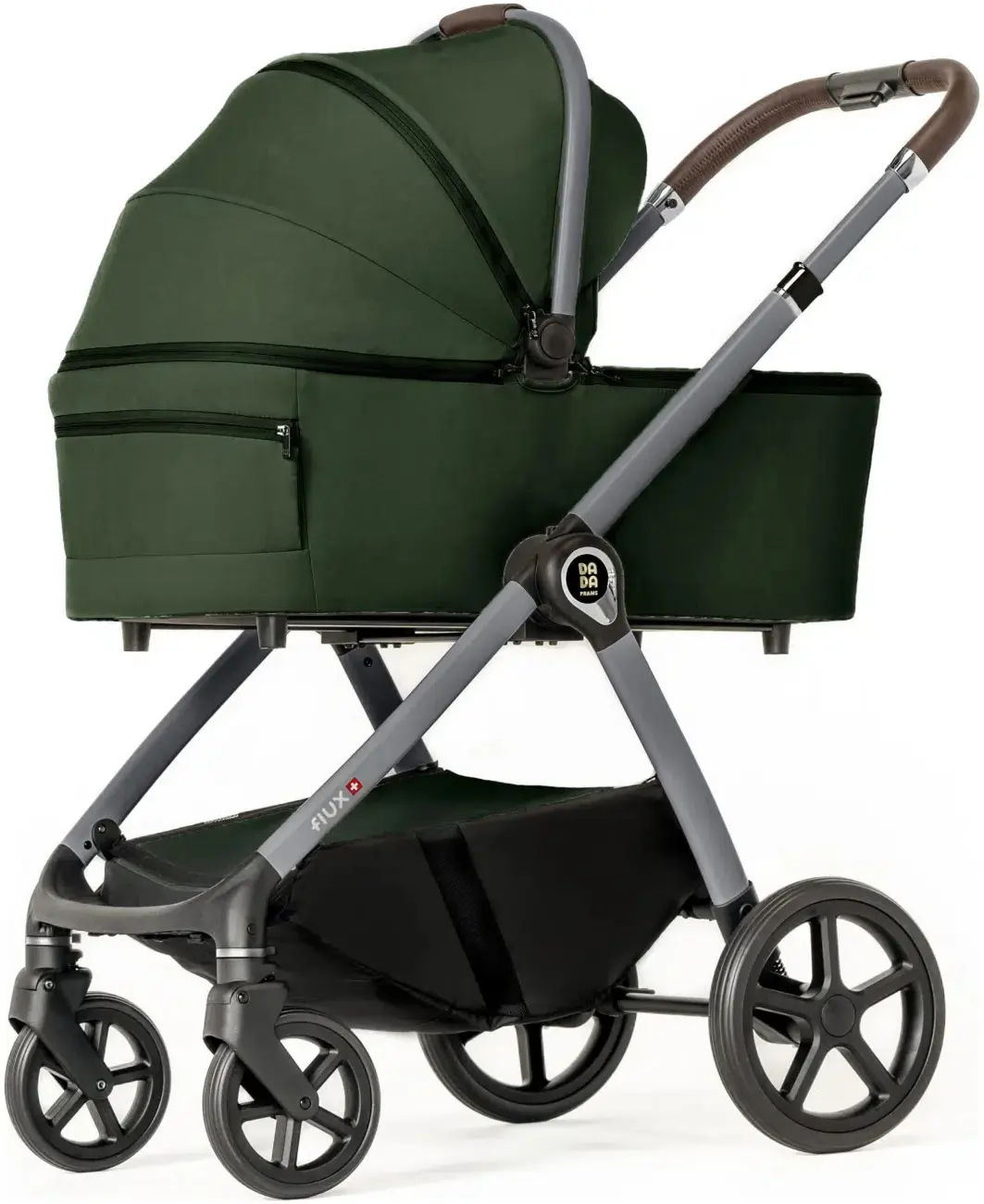 Carucior modular 2in1 Dada Prams Flux (Green) - 2
