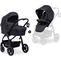Carucior modular 2in1 Hauck Saturn R Duoset (Melage Black) Thumb