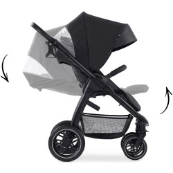 Carucior modular 2in1 Hauck Saturn R Duoset (Melage Black) Thumb