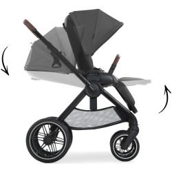 Carucior modular 2in1 Hauck Walk N Care Air Set (Dark Grey) Thumb