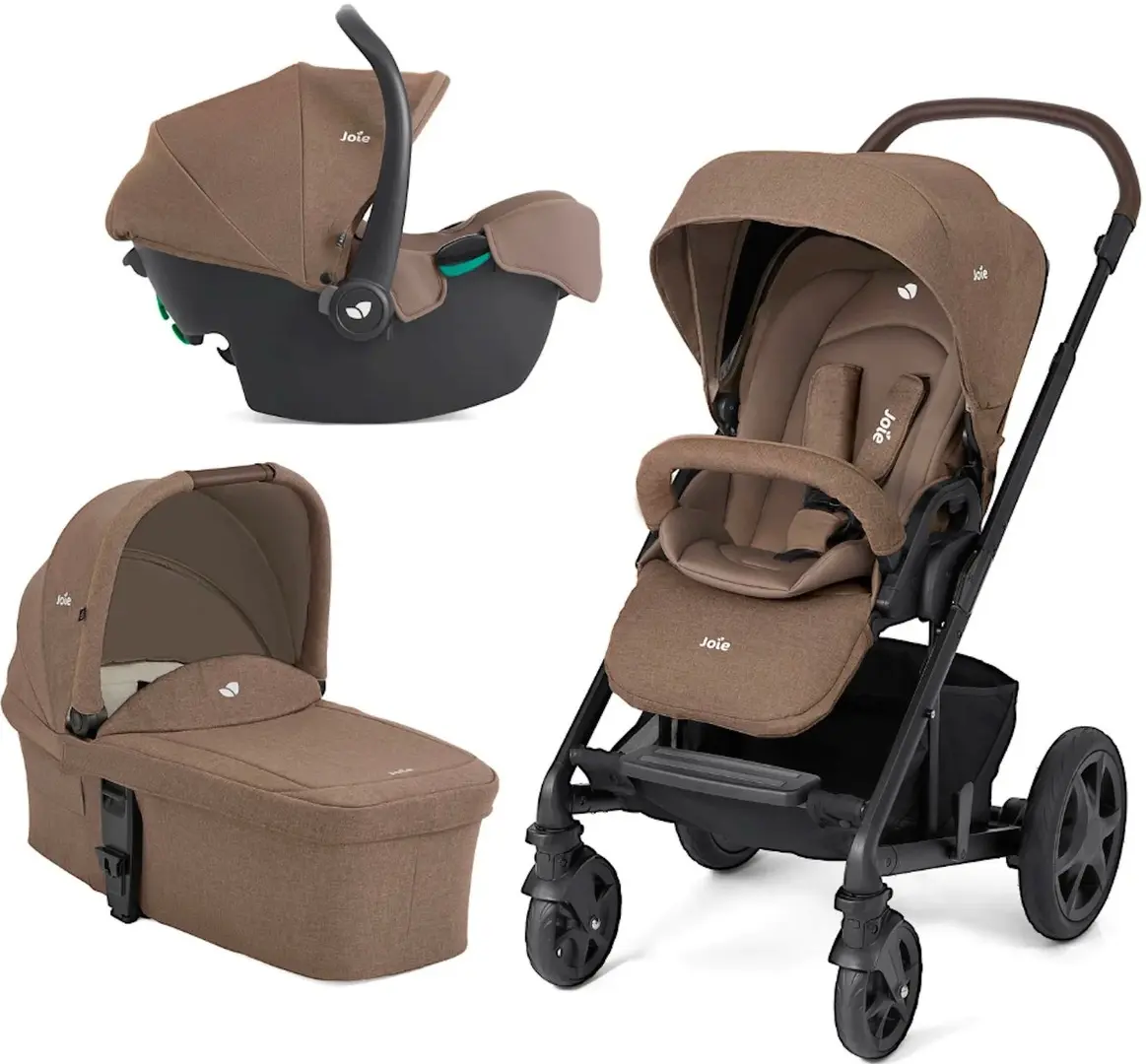 Carucior modular 3in1 Joie Chrome DLX (Toffee)